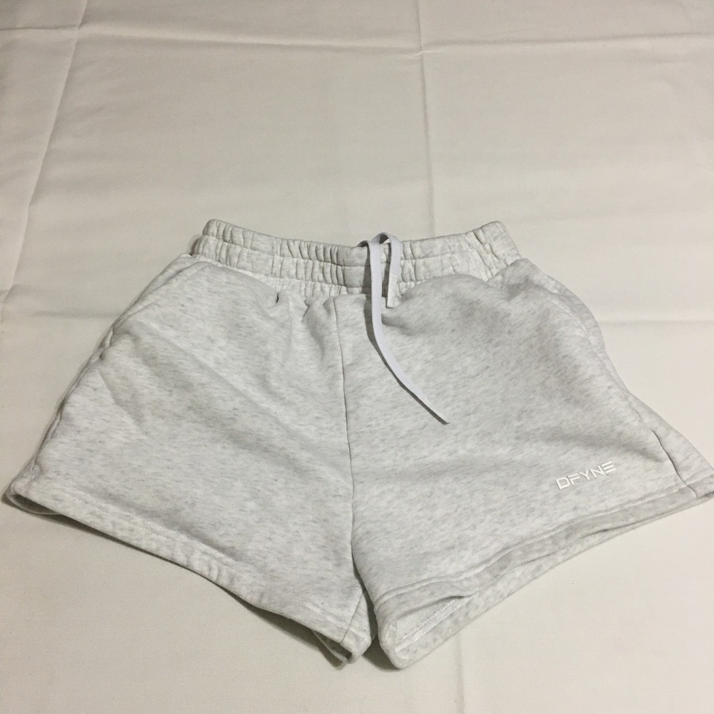 DFYNE Sweat Shorts Womens XS Heather Gray Drawstring Athleisure